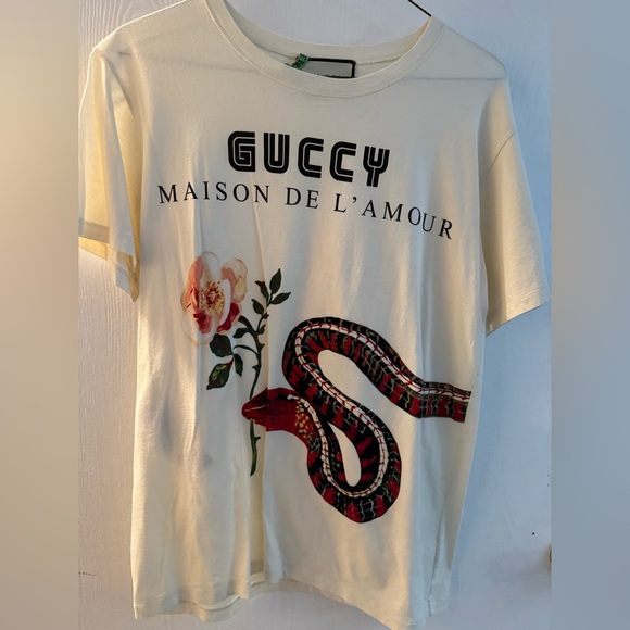 Gucci Guccy Maison de L’Amour Snake T-Shirt (as seen on Taylor Swift) - Picture 2 of 8